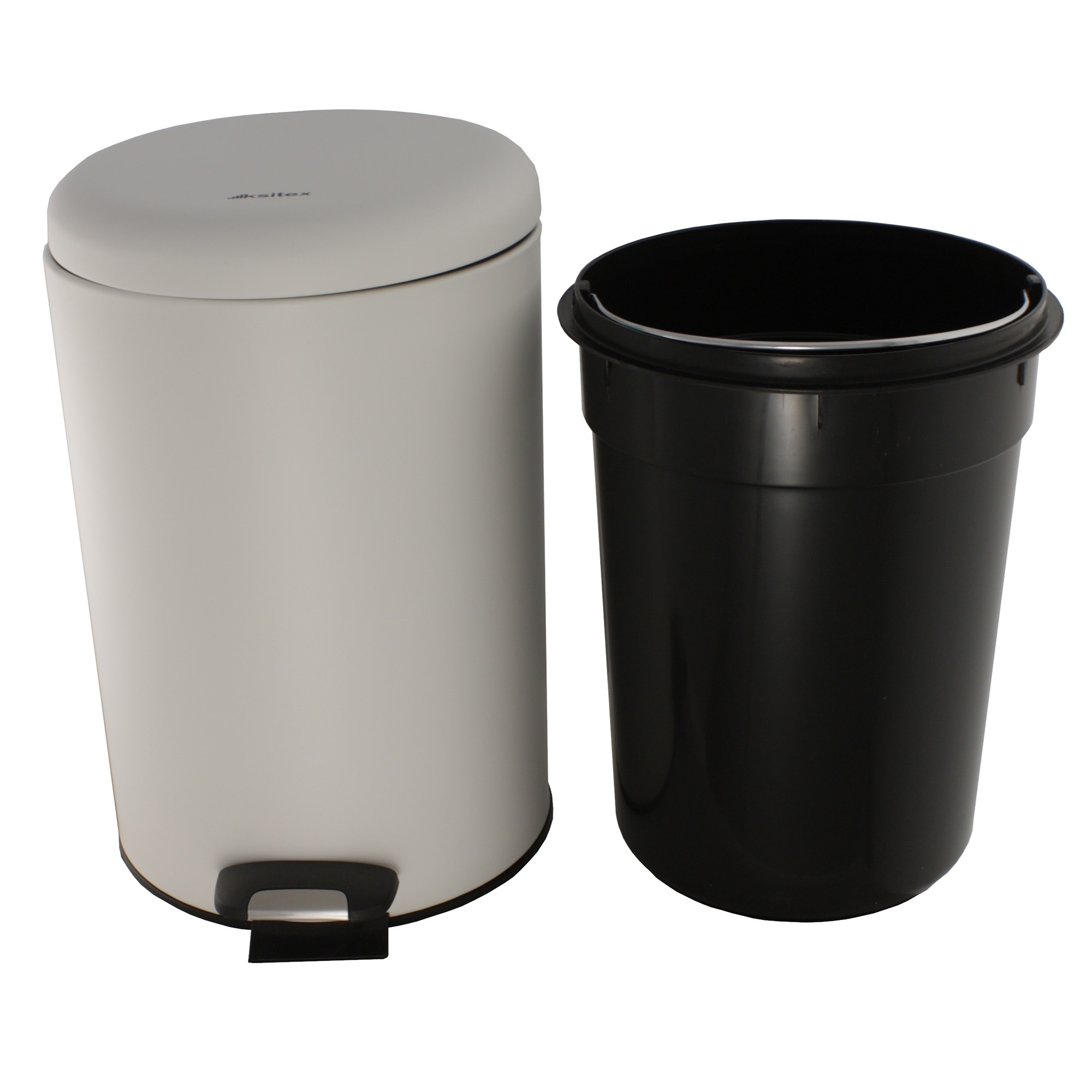 Урна с механизмом поднятия крышки Ksitex BGR-12W (белая)