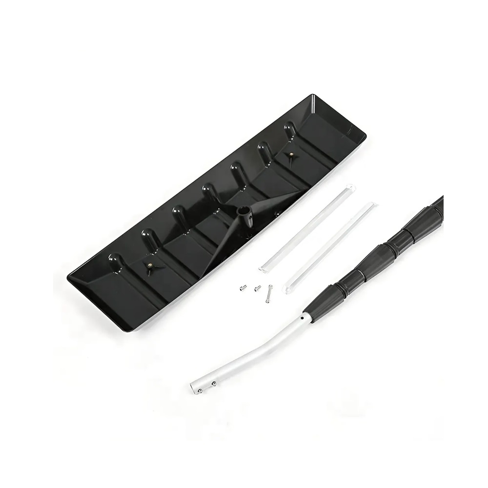 Скребок 630х150х6300 для уборки снега с крыш из поликарбоната с телескопической ручкой