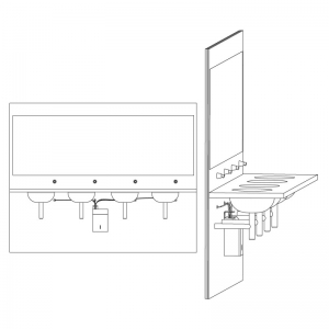 Система централизованного питания для дозаторов жидкого мыла MERIDA GWT501