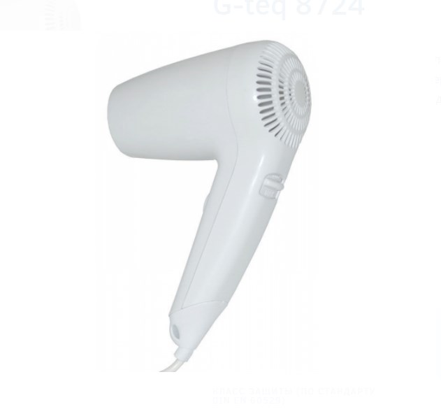 Фен настенный G-teq 8724, 1200 Вт