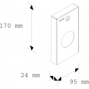 Держатель гигиенических пакетиков металлический MERIDA STELLA GSP002 полированный