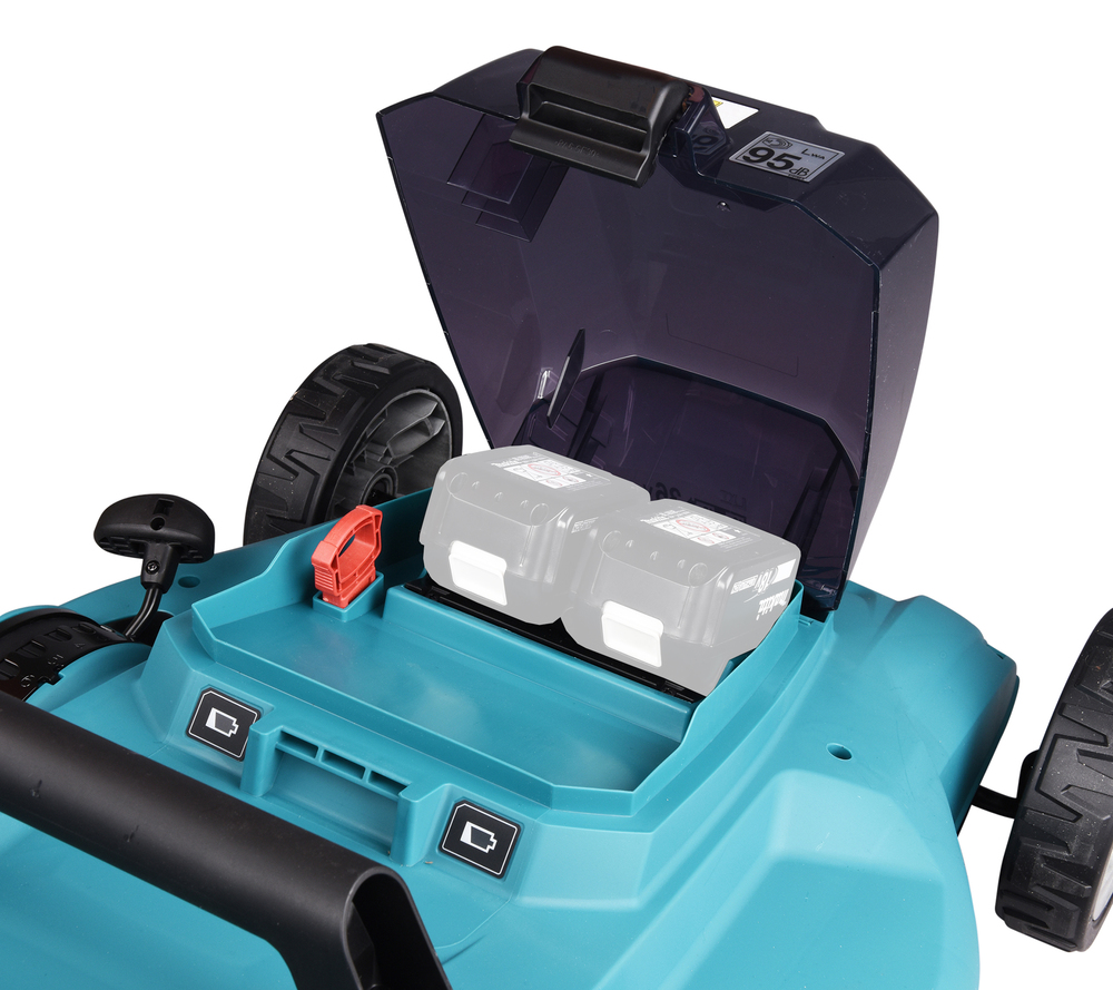 Газонокосилка аккумуляторная Makita DLM481RF LXT 860 Вт , шир.48 см, травосбор.62 л, АКБ BL1850Bx2шт., ЗУ DC18RD