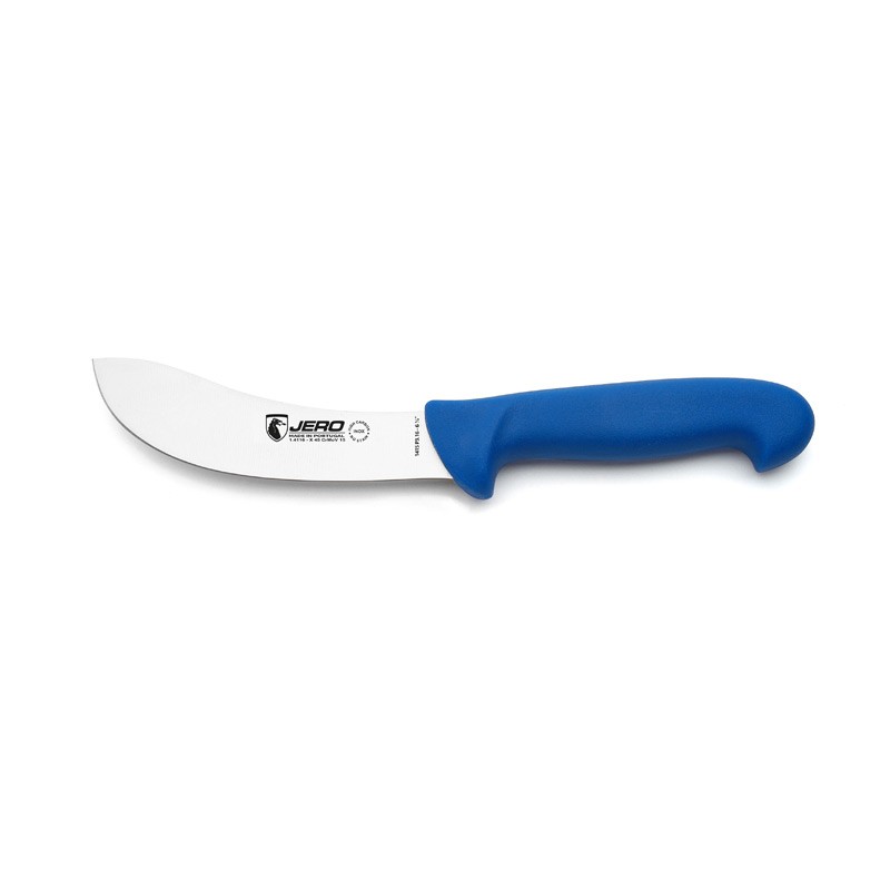 Нож шкуросъемный Jero P3 16 см синяя рукоять
