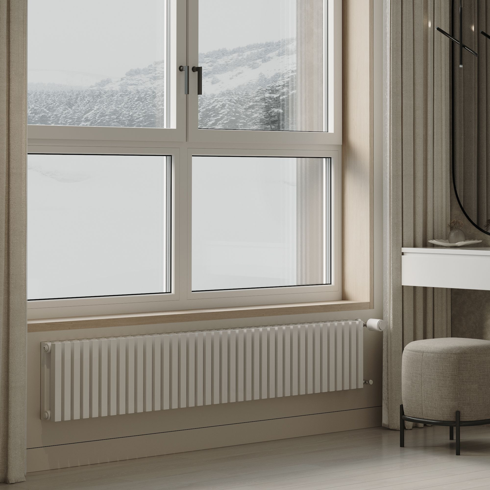 Дизайн-радиатор Royal Thermo Shift Q30 VC2030 - 14 секц. RAL9016