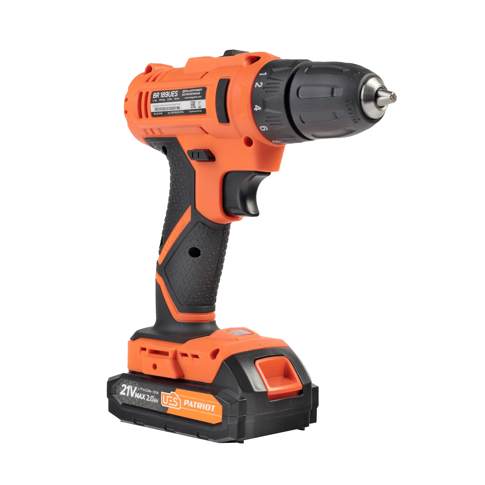 Дрель-шуруповерт аккумуляторная PATRIOT BR 189UES