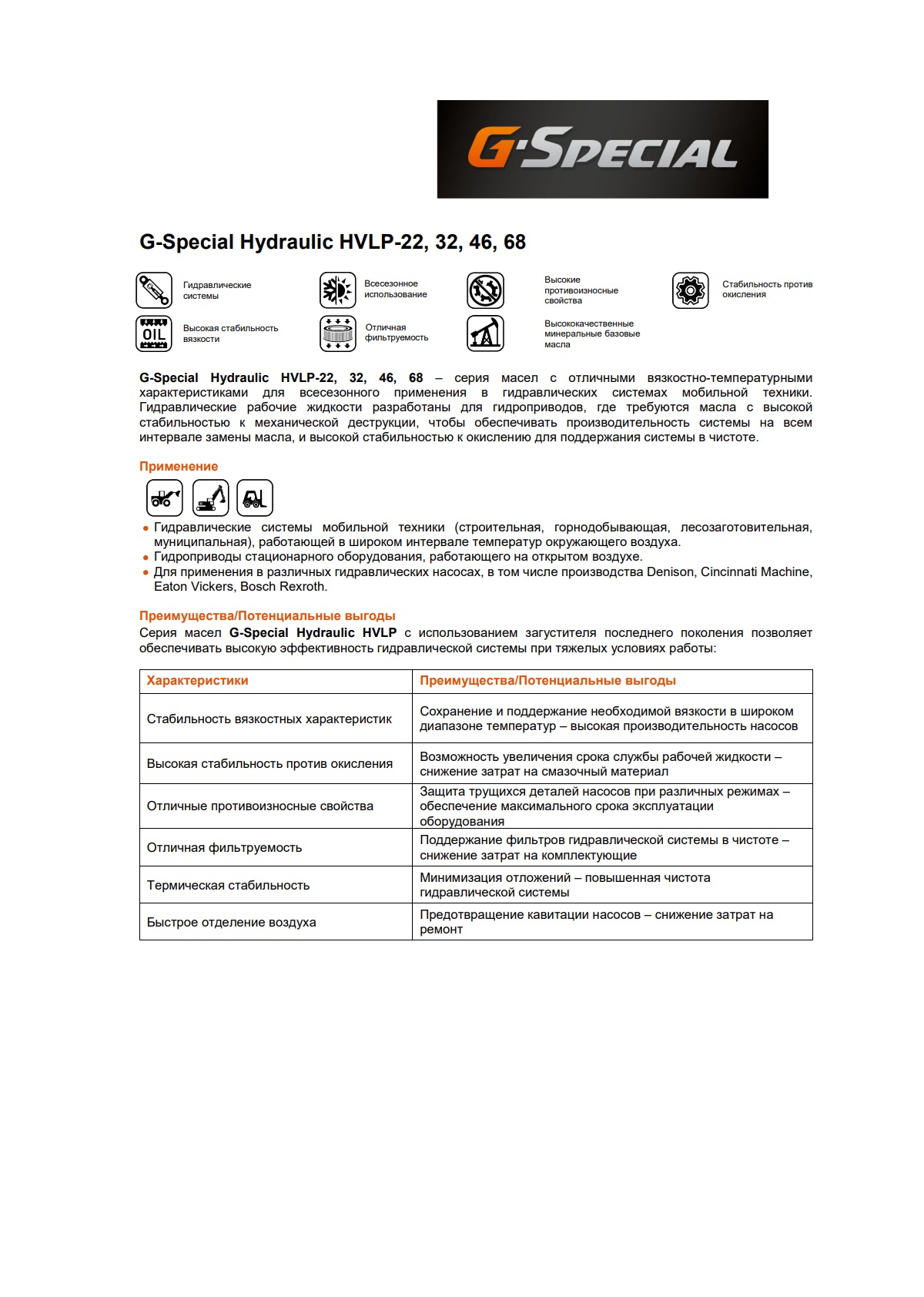 Гидравлическое масло G-Energy G-Special Hydraulic HVLP-32 205л