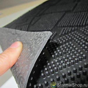 Входной резиновый шипованный коврик