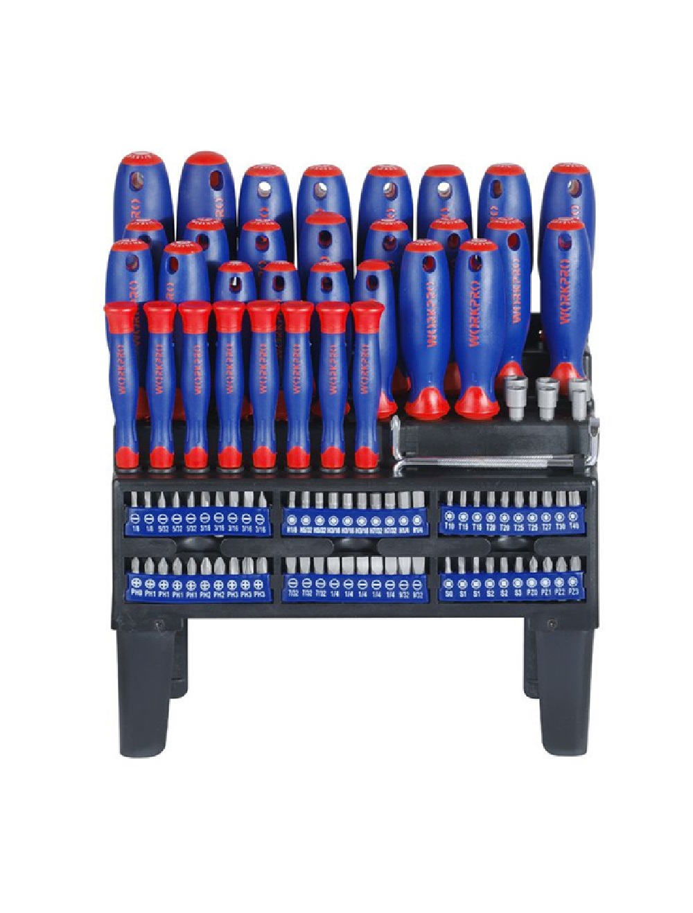 Набор отверток и бит 100 шт на подставке  WORKPRO