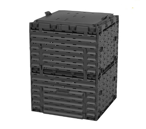 Компостер Piteco с крышкой 300 л чёрный