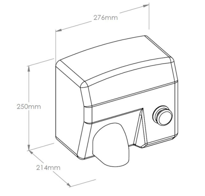 Сушилка для рук MERIDA SANIFLOW PLUS E88SP (матовая сталь)