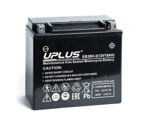 Аккумулятор UPLUS LEOCH EB20H-3 (CT12201, YTX20HL) 12В 18Ач 310CCA 175x87x155 мм Обратная полярность
