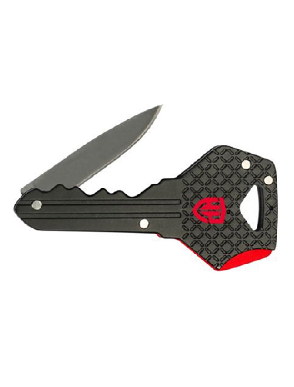 Нож складной  "ключ-брелок"  черный WORKPRO