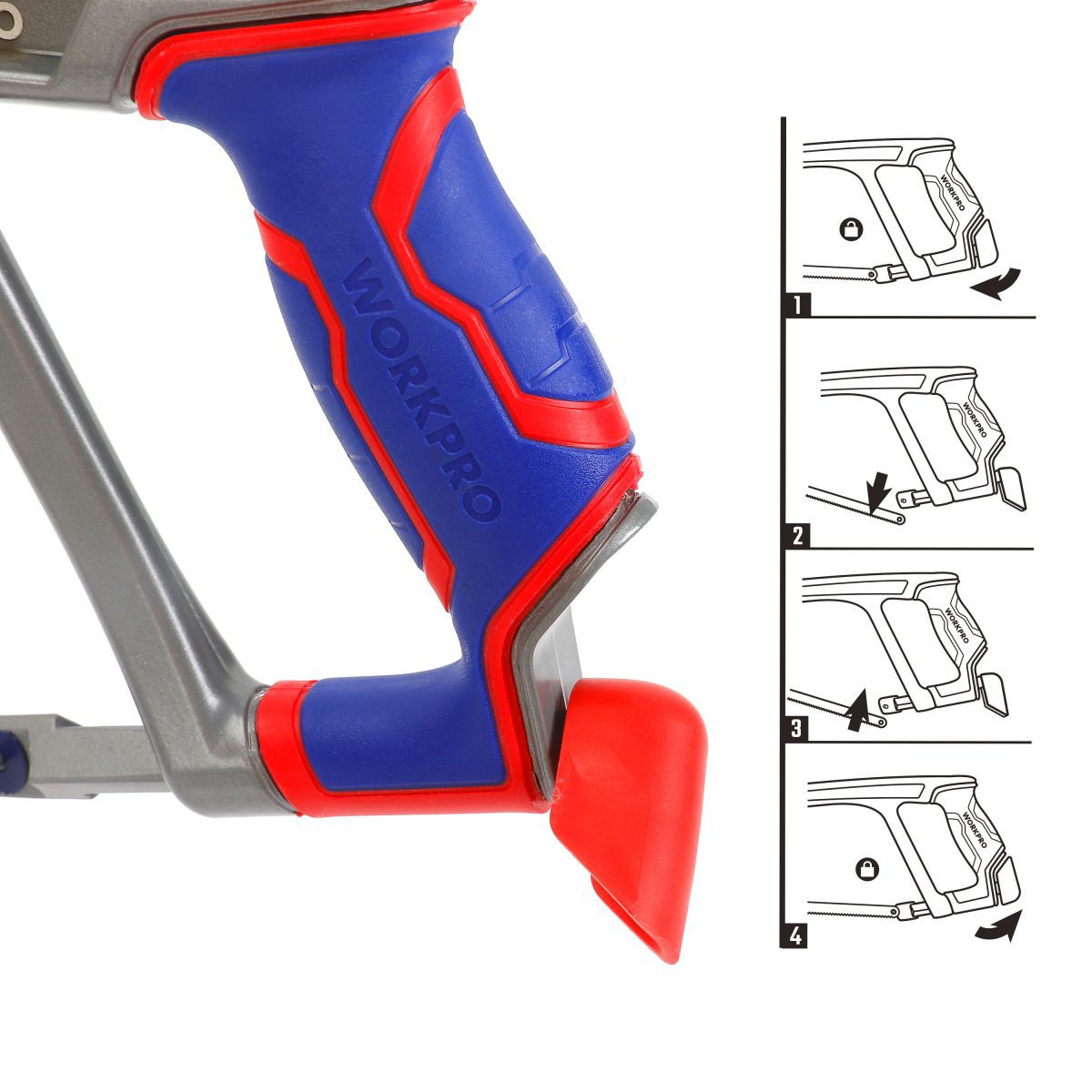 Ножовка по металлу 300 мм для тяжелых условий эксплуатации WORKPRO