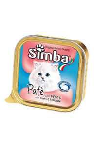 Simba Cat консервы для кошек паштет рыба 100г