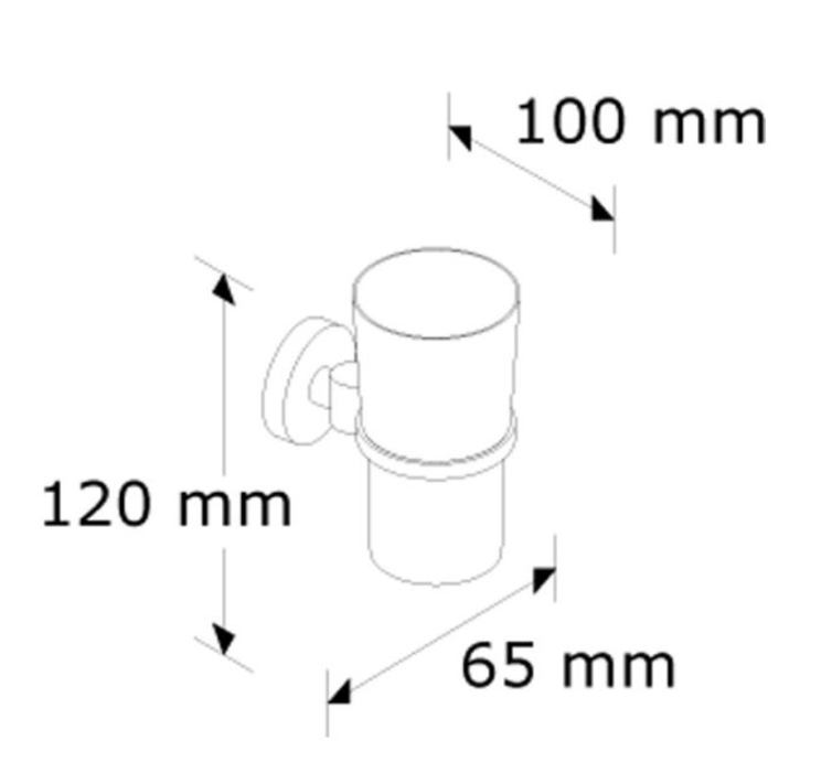 Держатель стеклянного стакана MERIDA HOTEL MHA12