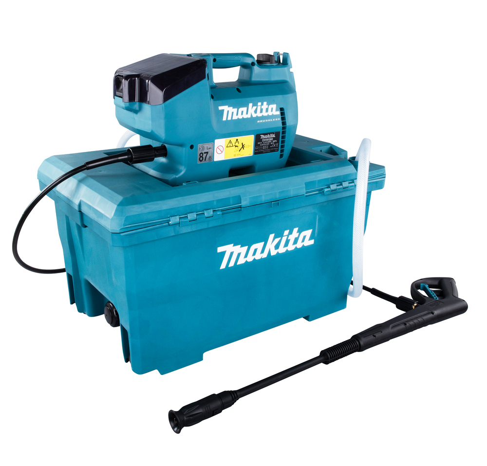 Аккумуляторная мойка высокого давления Makita DHW080ZK LXT, 18Вх2, 50 л, 800 Вт, без акб и ЗУ