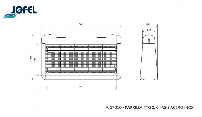Электроловушка для летающих насекомых Jofel AJ57010, до 700 м2
