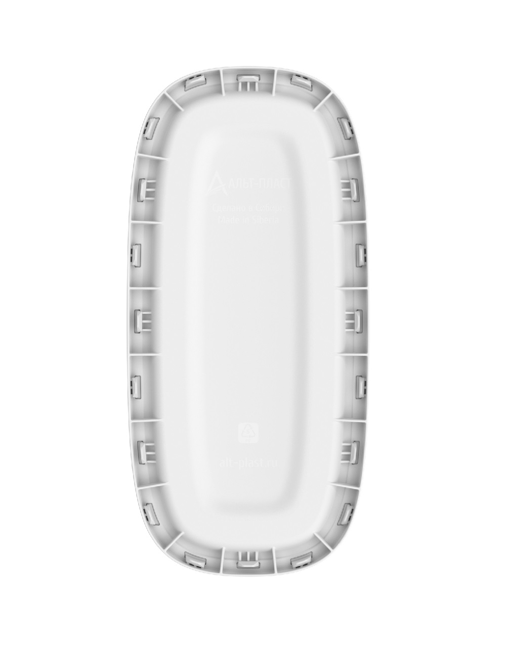 Плетёная корзина для белья сборная «Лён» 45 л (43х20х60 см) белый