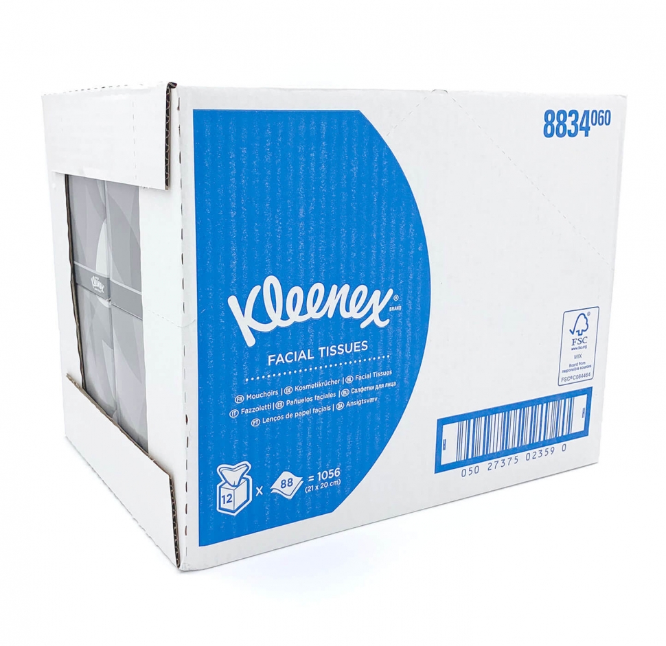 Гигиенические салфетки для лица Kimberly-Clark KLEENEX 8834 12х88л.