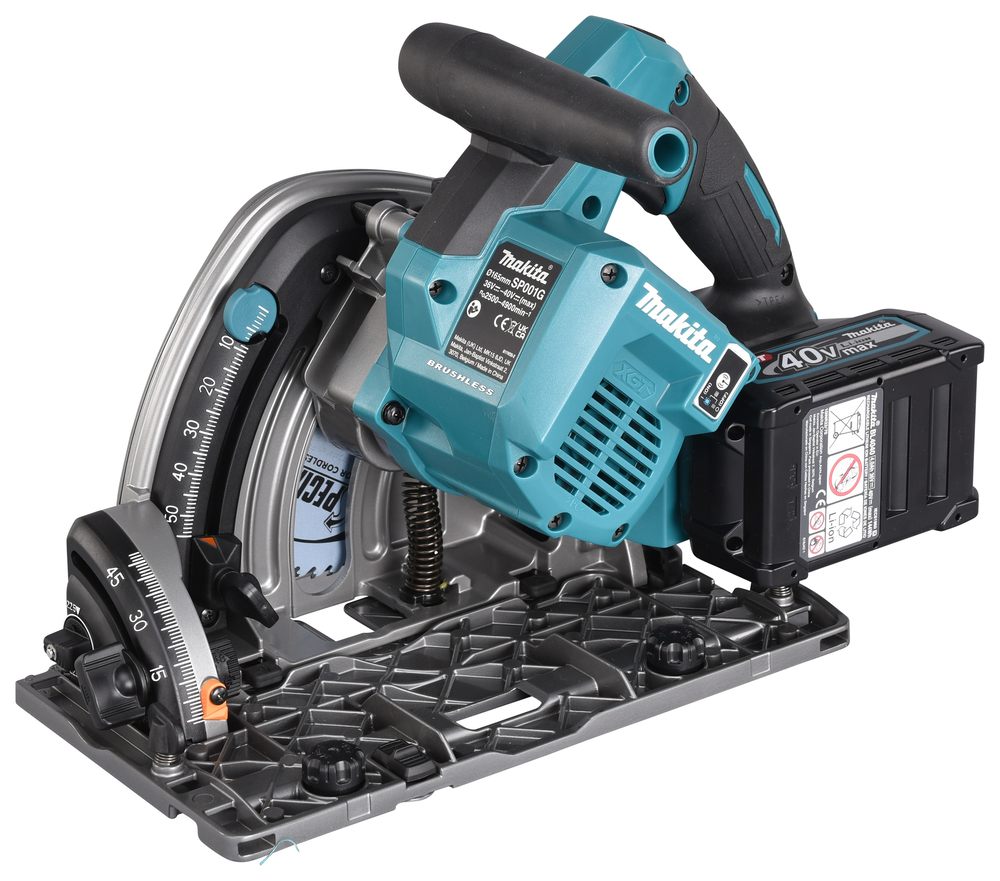 Пила погружная дисковая аккумуляторная Makita SP001GZ02 LXT 18В X2, 165 мм, без акб и ЗУ