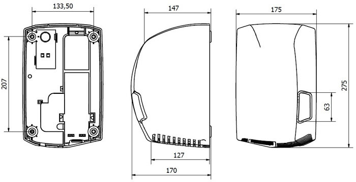 Электрическая сушилка для рук Jofel AA51000