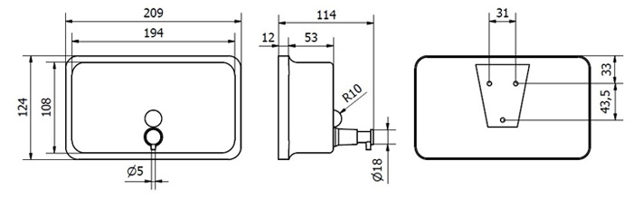Дозатор для мыла Jofel ALL1003B