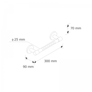Поручень для ванны/душа MERIDA HOTEL MHA14