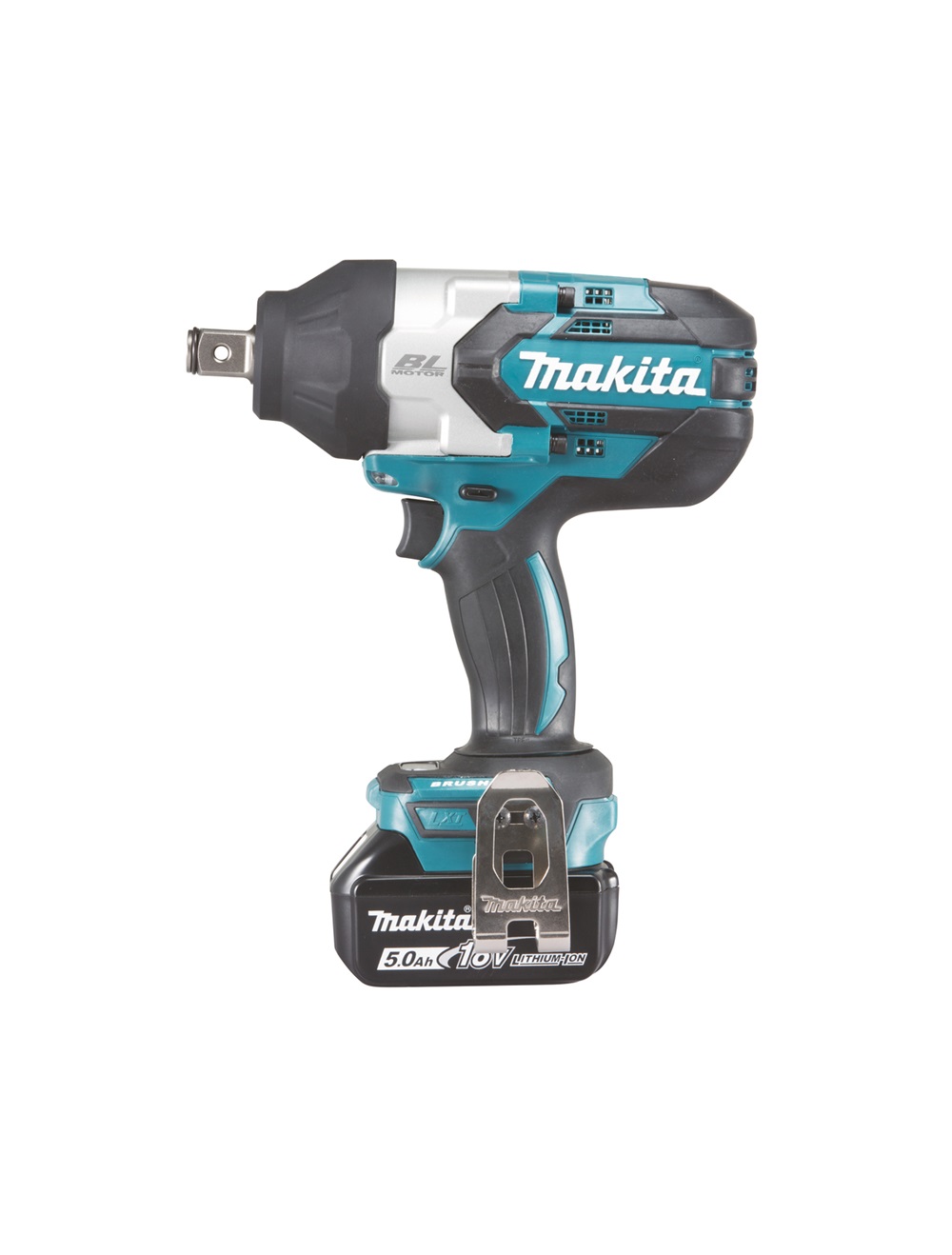 Гайковерт ударный аккумуляторный Makita DTW1001RTJ 18В, 2х5.0 Ач, 3/4\", 1 050 Нм, 0 – 1 800 об/мин