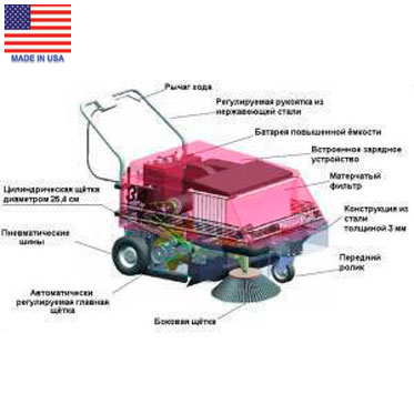 Аккумуляторная подметальная машина Factory Cat Sweeper 34