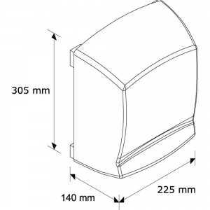 Сушилка для рук MERIDA OPTIMA M99S (матовая)