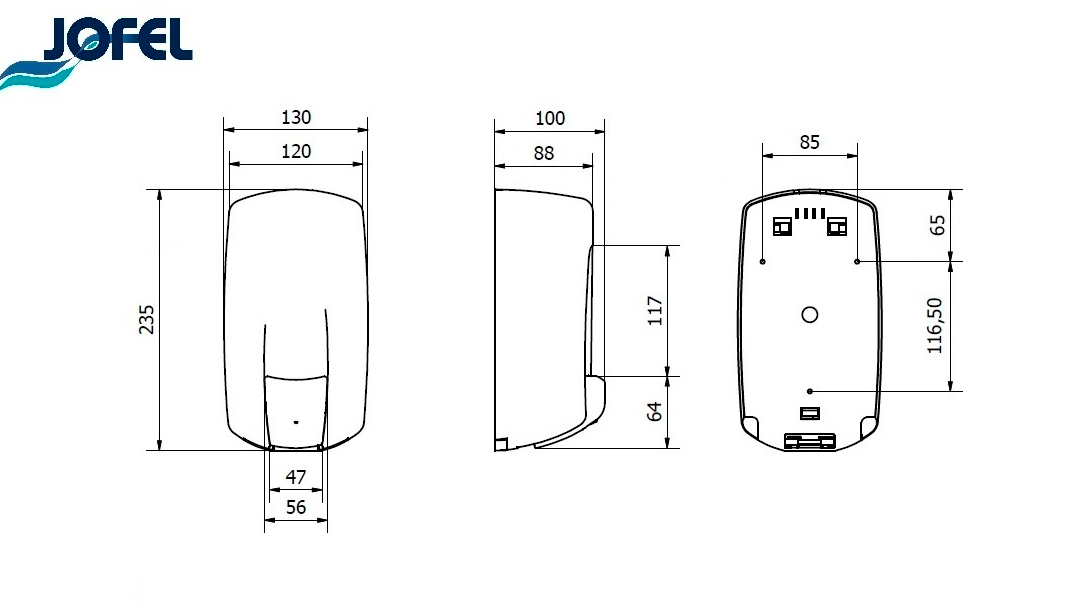Дозатор жидкого мыла Jofel AC70300
