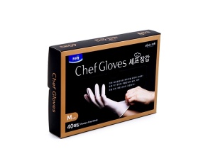 Перчатки нитриловые гипоаллергенные Chef Gloves Clean Wrap (40 шт.)