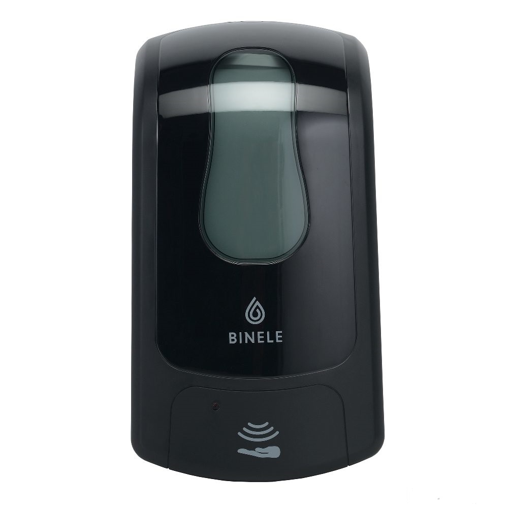 Диспенсер сенсорный BINELE iSoap DE22BB, картриджный для жидкого мыла, 1л., черный