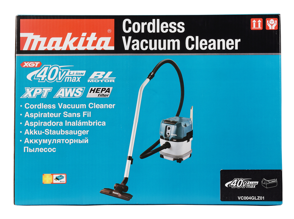 Пылесос аккумуляторный Makita VC004GLZ01 XGT 2х40В, 15л, без акб и ЗУ
