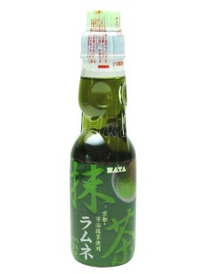 Газированный напиток со вкусом зеленого чая РАМУНЭ HATA, Япония, 200 мл