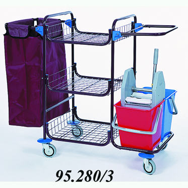 Тележка для горничной «Спектр» базовая модель 95.280