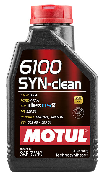 Моторное масло MOTUL 6100 SYN-clean 5W40 (1 л.)