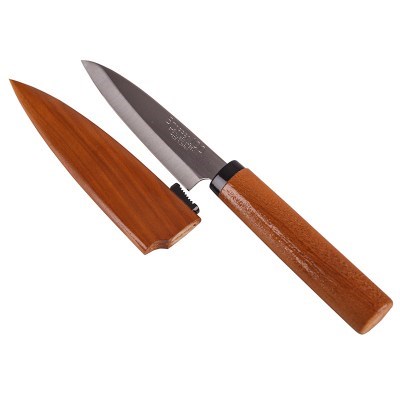 Нож для фруктов с деревянным чехлом Satake 9,5 см