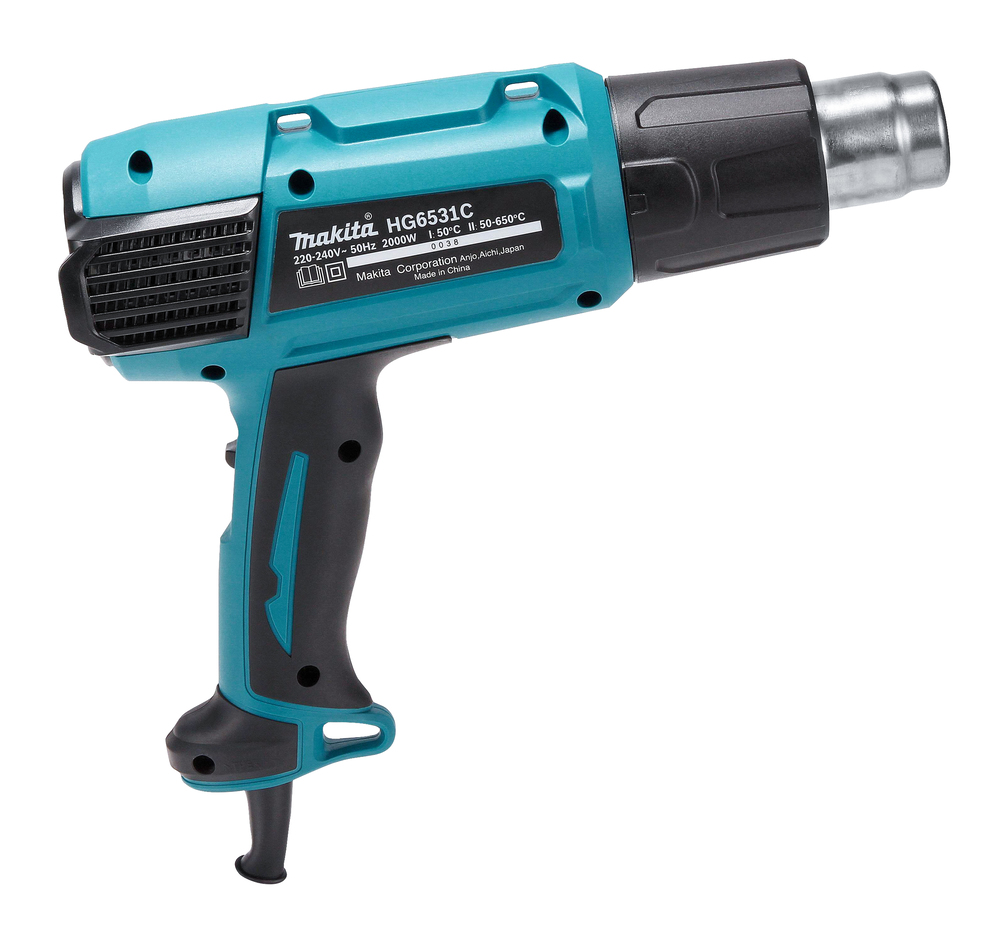 Строительный фен Makita HG6531CK 2000 Вт, 200 – 550 о/мин, 50 – 650°C