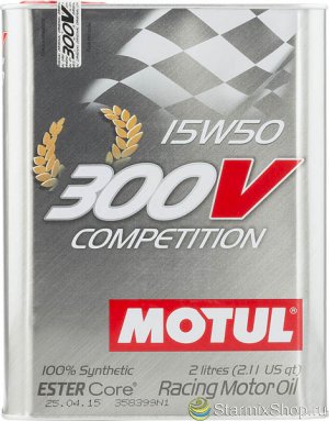 Моторное масло MOTUL 300V COMPETITION 15W50 (2 л.)