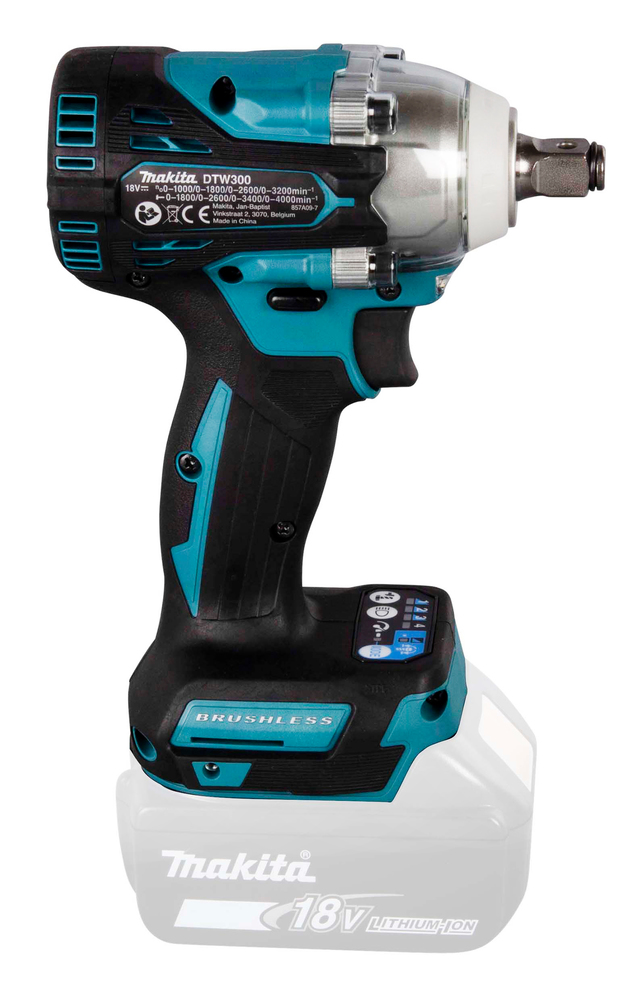 Гайковерт ударный аккумуляторный Makita DTW300Z LXT 18В, 1/2\", 330 Нм, 0 – 3200 об/мин, без акб и ЗУ