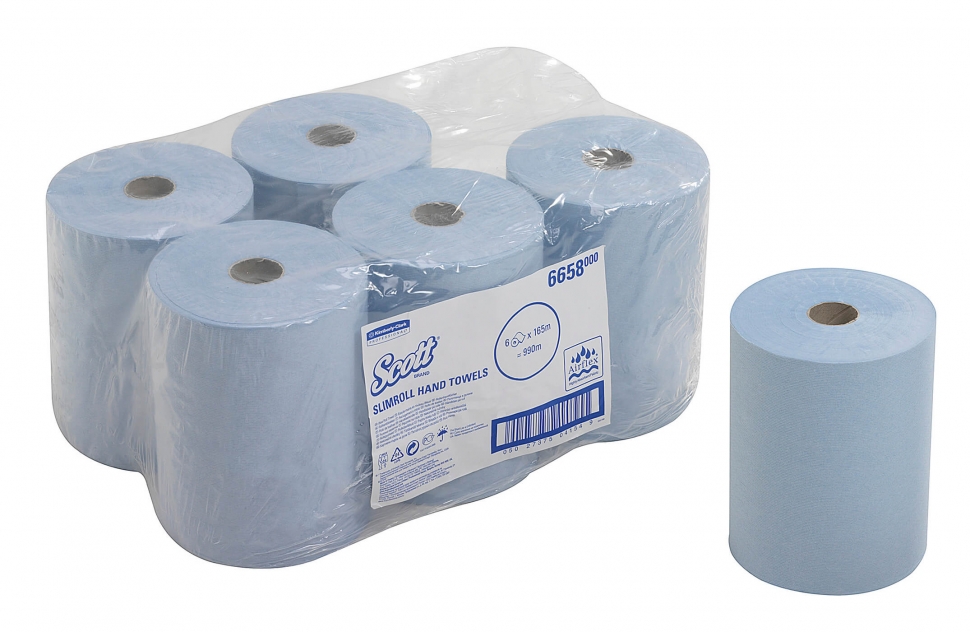 Бумажные полотенца в рулонах Kimberly-Clark SCOTT SLIMROLL 6658