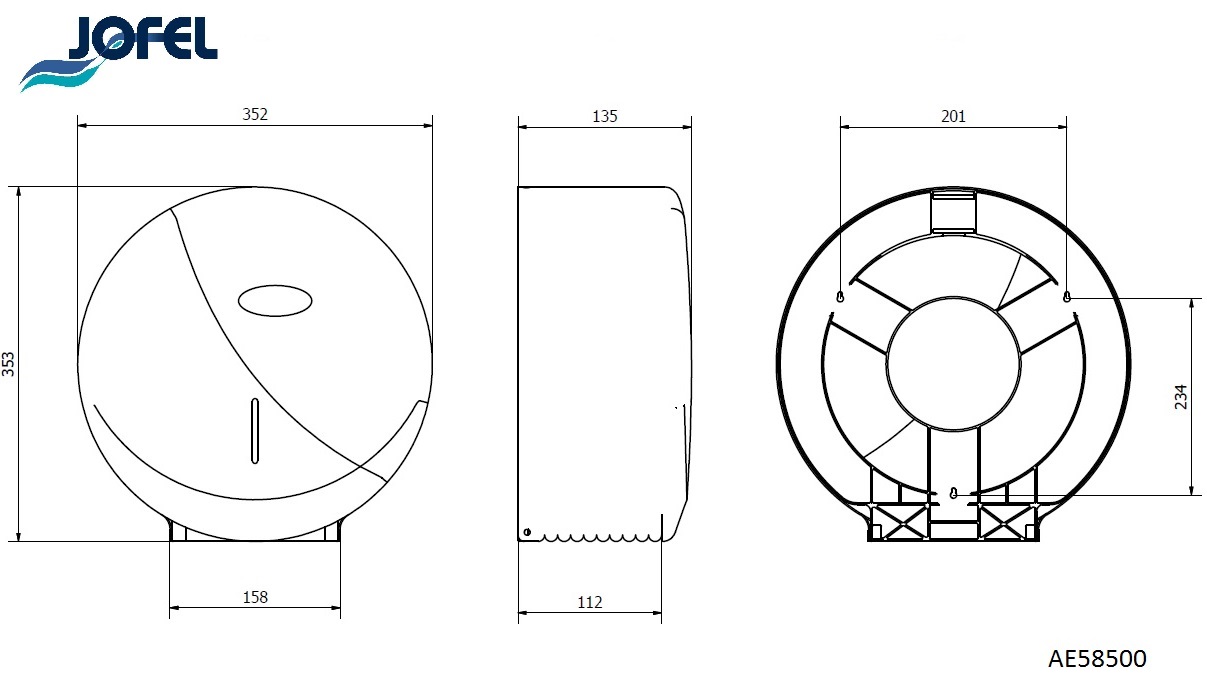 Диспенсер туалетной бумаги Jofel AE58500