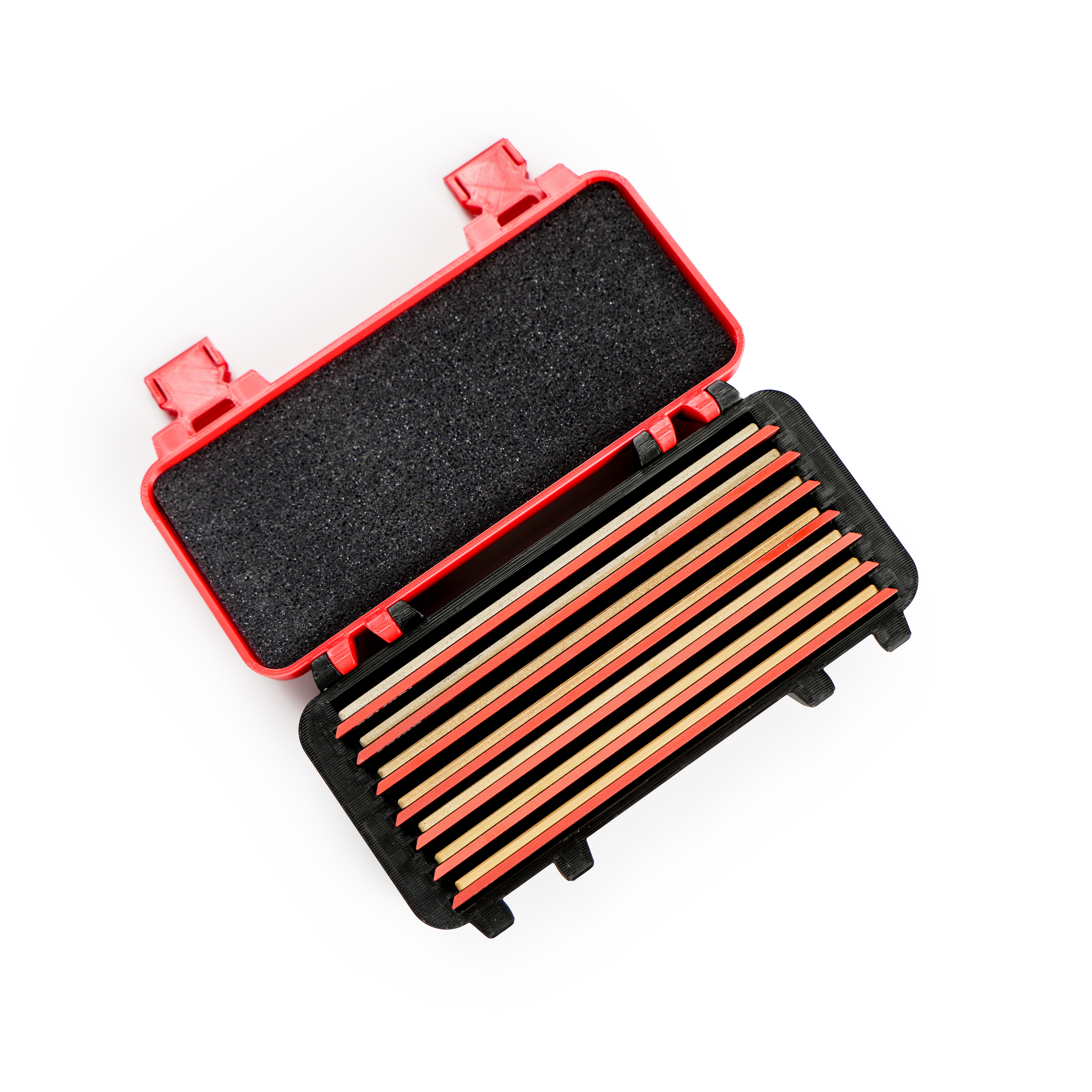 Кейс для абразивов TSPROF, пластик, 7 мест