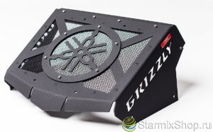 Вынос радиатора Yamaha Grizzly 700 2014 (сталь, черный) LitPro