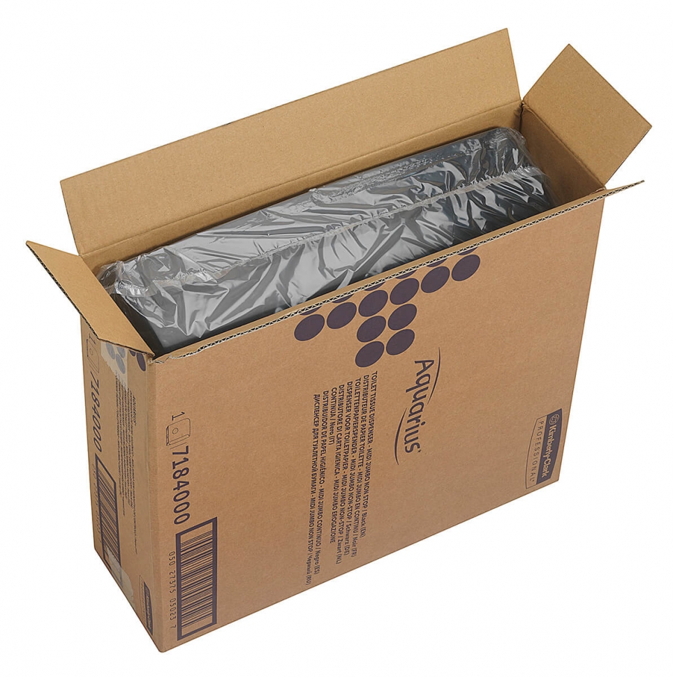 Диспенсер для туалетной бумаги в больших рулонах Kimberly-Clark Aquarius 7184 чёрный