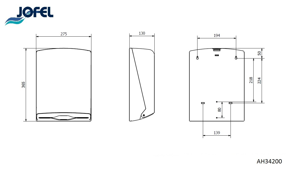 Диспенсер для бумажных полотенец Jofel AH34200