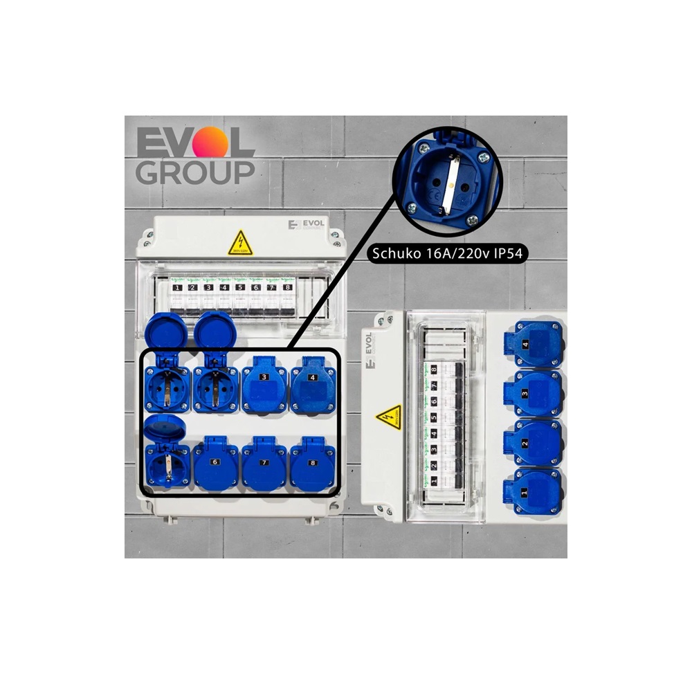 Навесной щит с розетками 220В EVOL COMBOX 11 0102-008-1