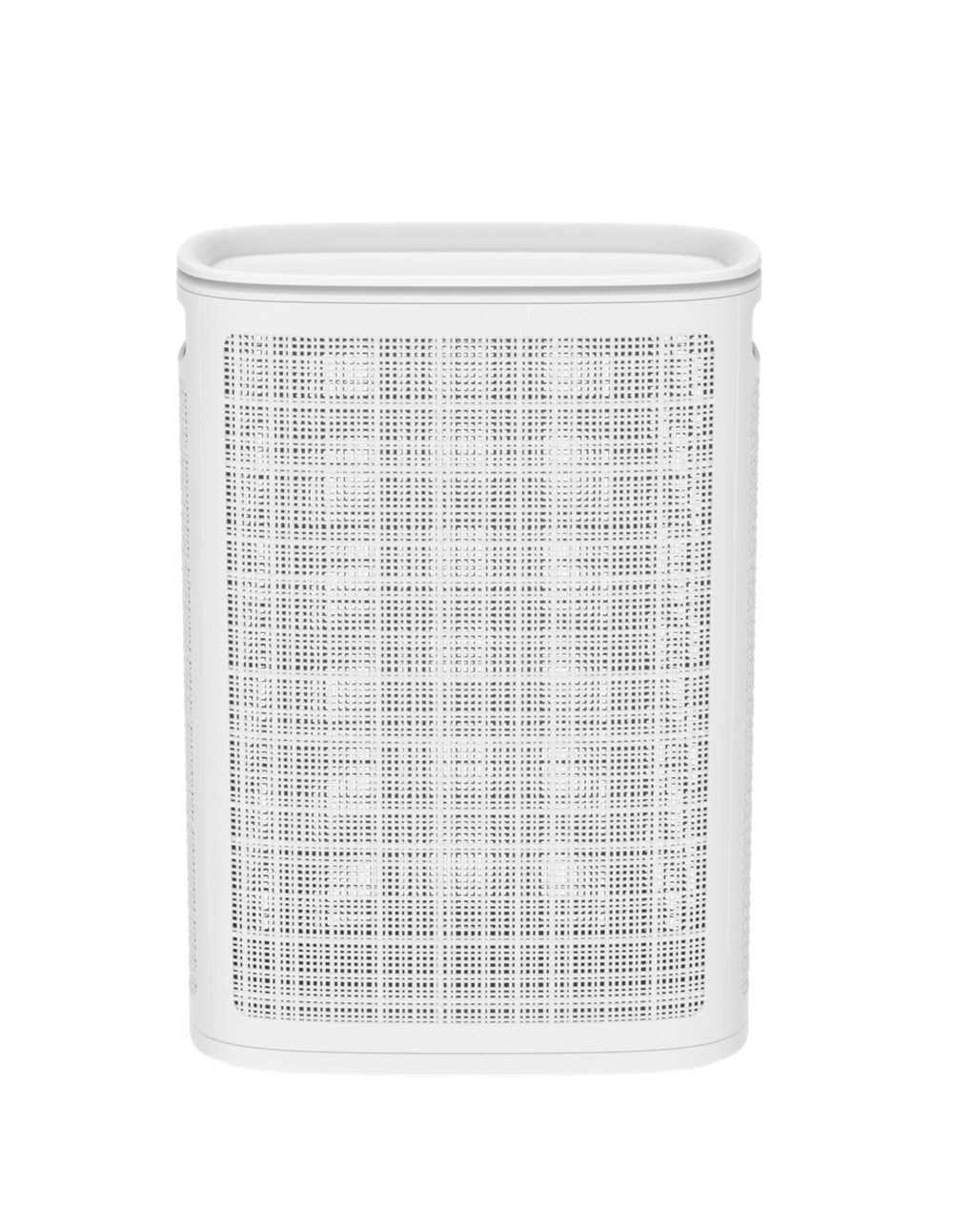 Плетёная корзина для белья сборная «Лён» 45 л (43х20х60 см) белый