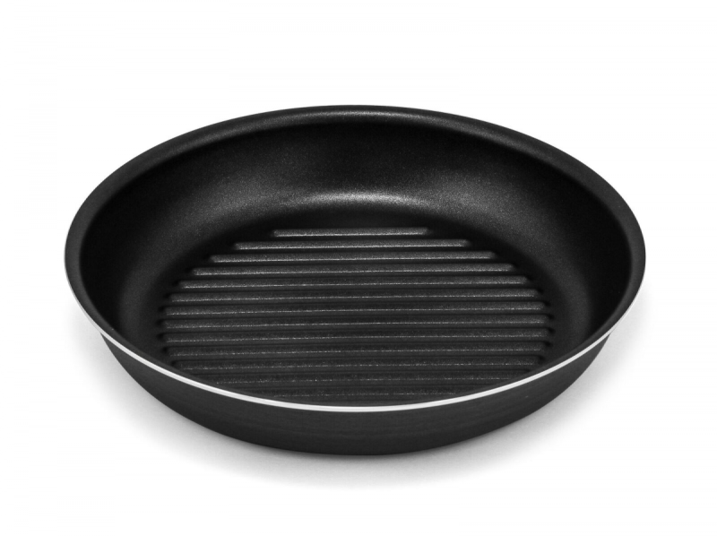 Сковорода Magic Chef гриль 28 см. с титановым покрытием без ручки